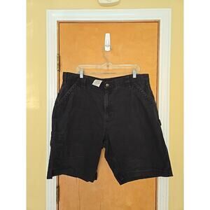 Vintage Carhartt Original Fit Cargo Denim Shorts Black Mens 40x10